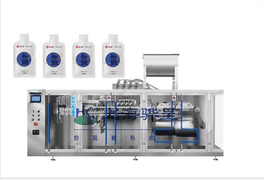 上海驊呈包裝機(jī)械有限公司把這水平高速給袋式包裝機(jī)圖